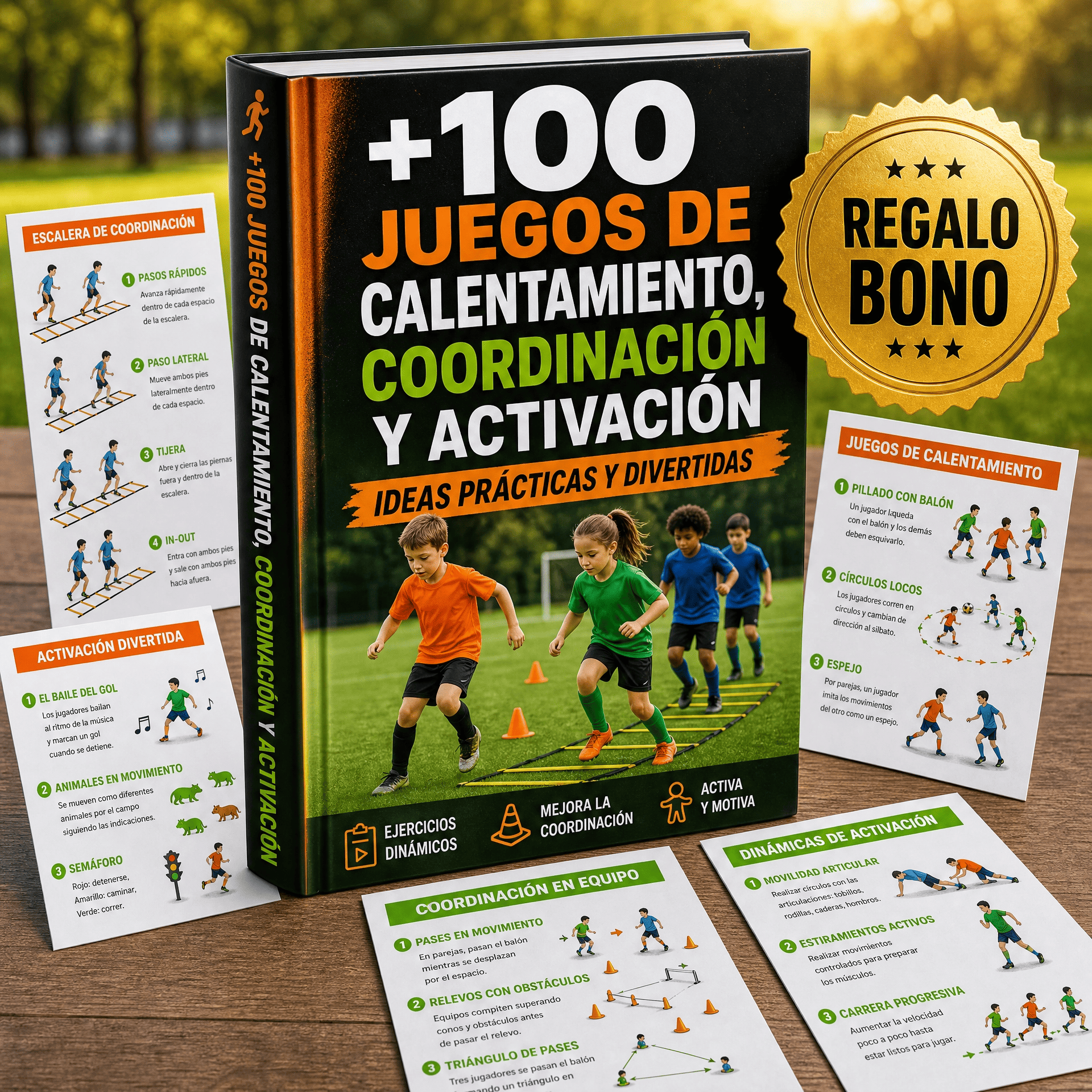 Bono 1 - +100 Juegos de Calentamiento, Coordinación y Activación