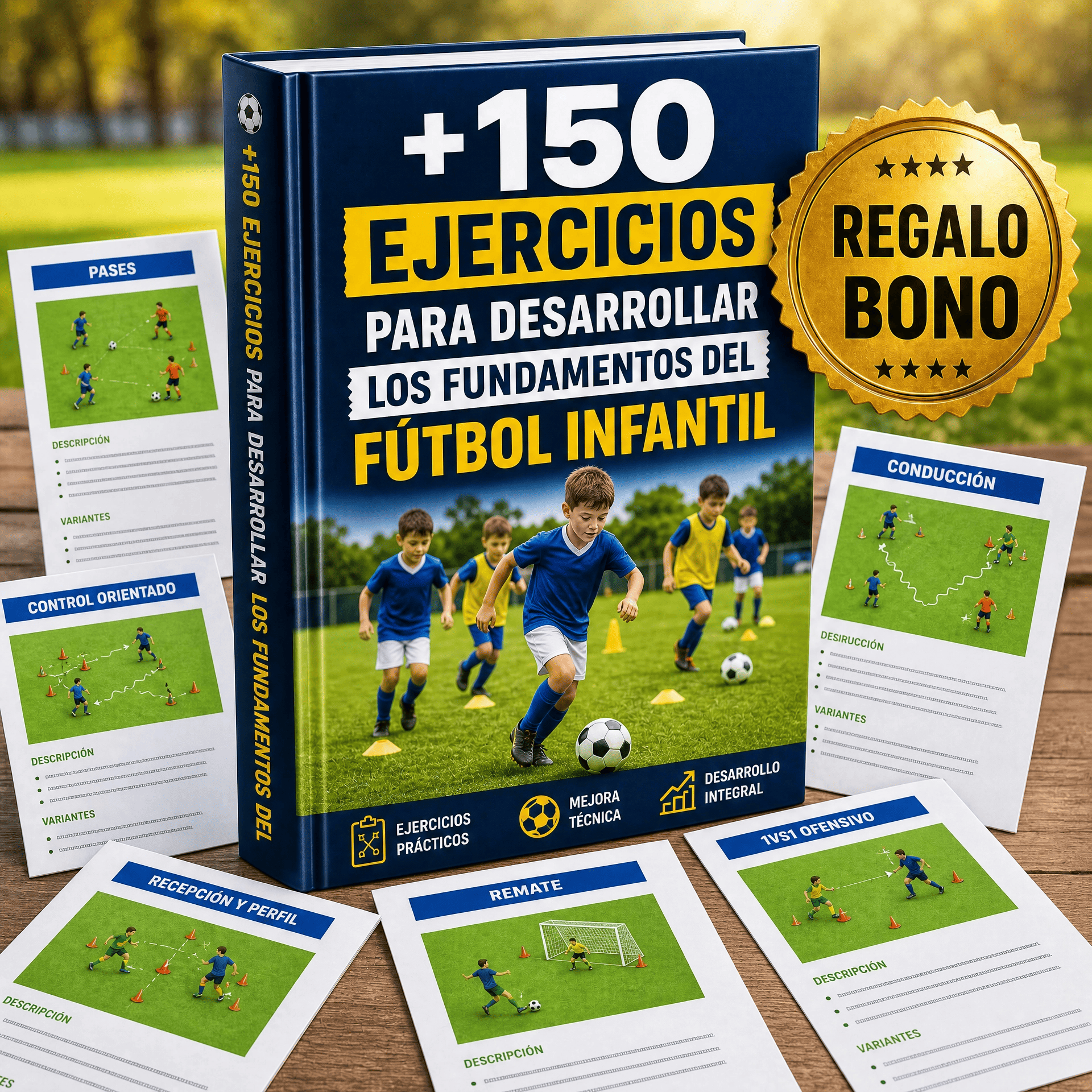 Bono 2 - +150 Ejercicios para Desarrollar los Fundamentos del Fútbol Infantil