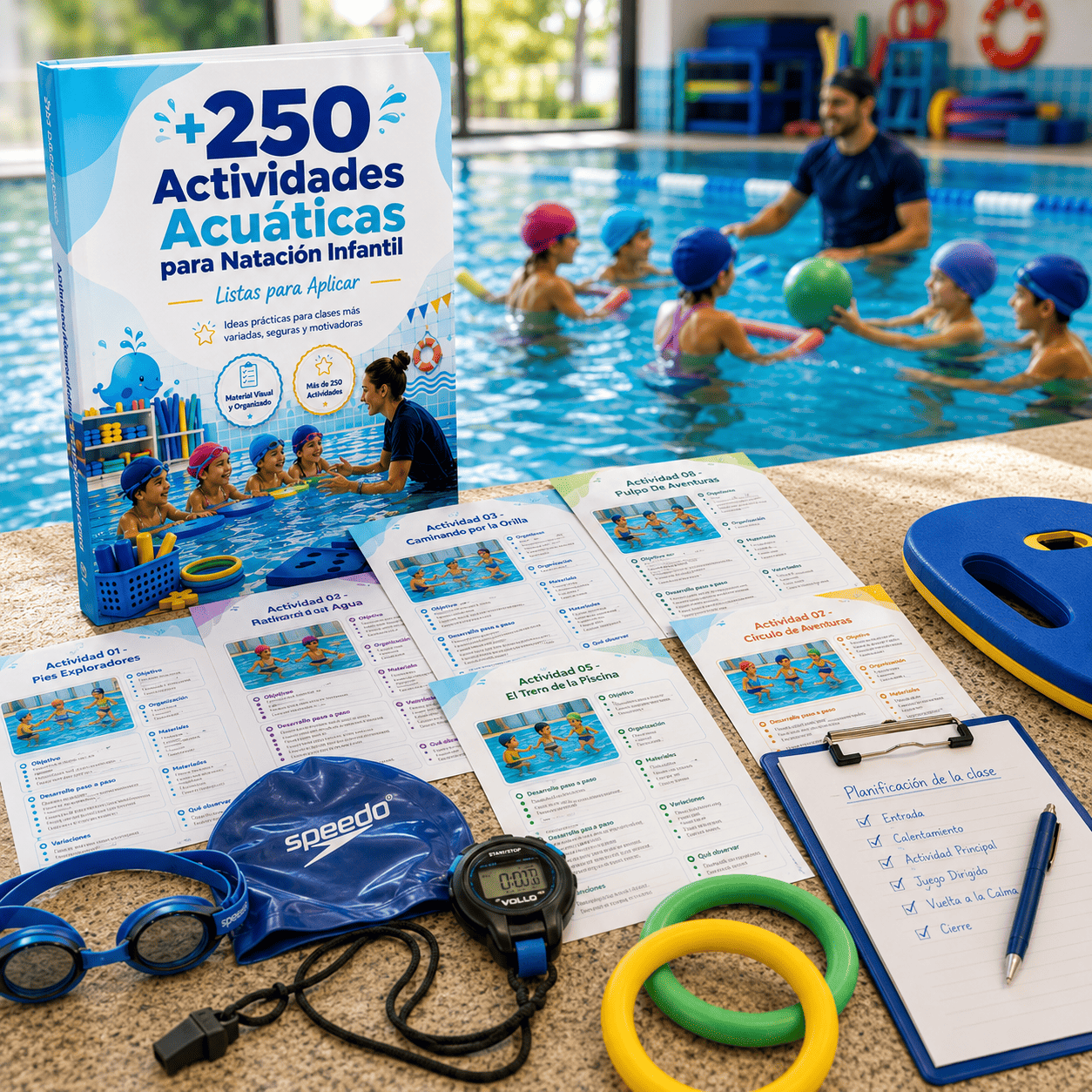 Material de natación infantil