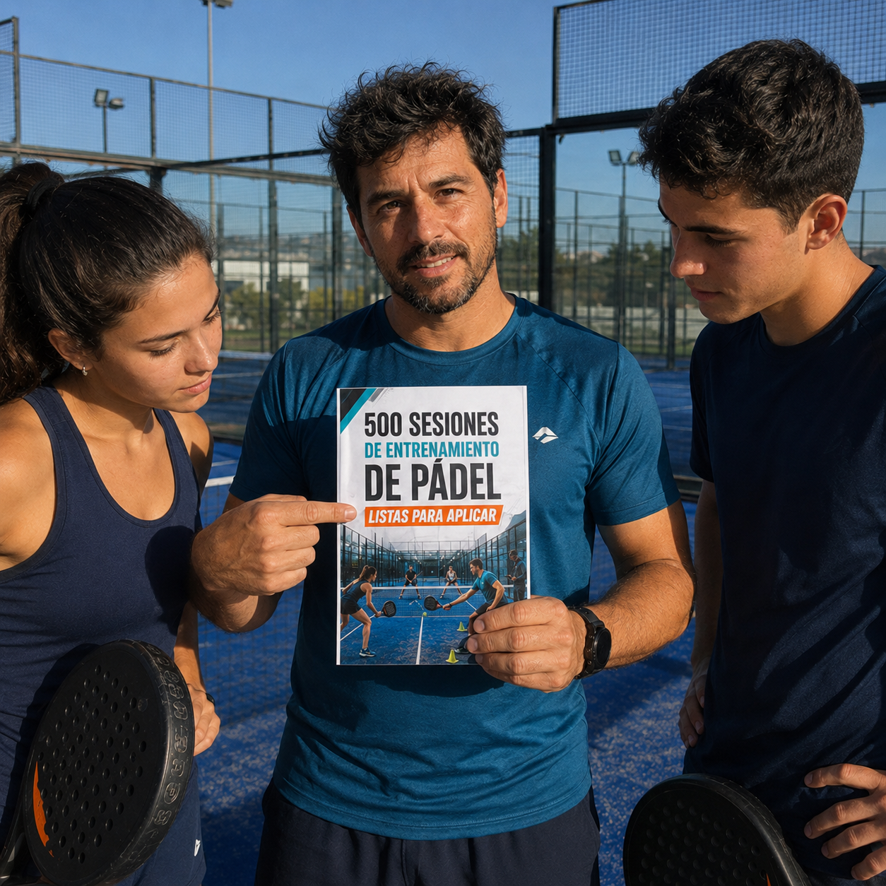 Presentación del material de entrenamiento de pádel